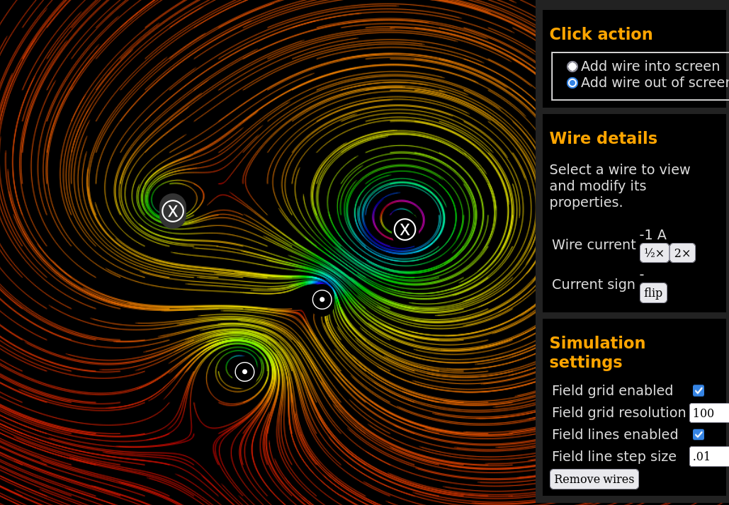 Magnetic flux screenshot