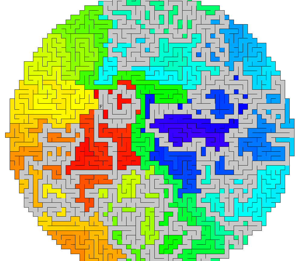 Maze generation screenshot